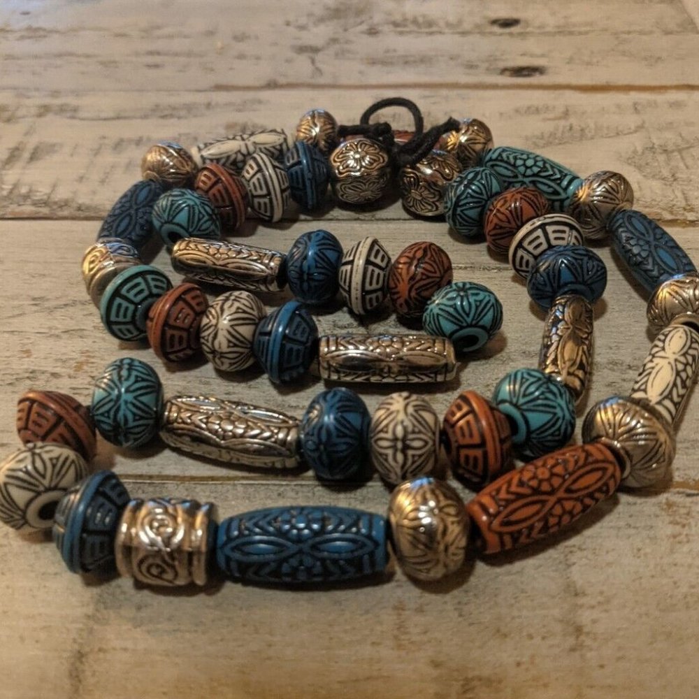 Vintage Turquoise Beaded Necklace